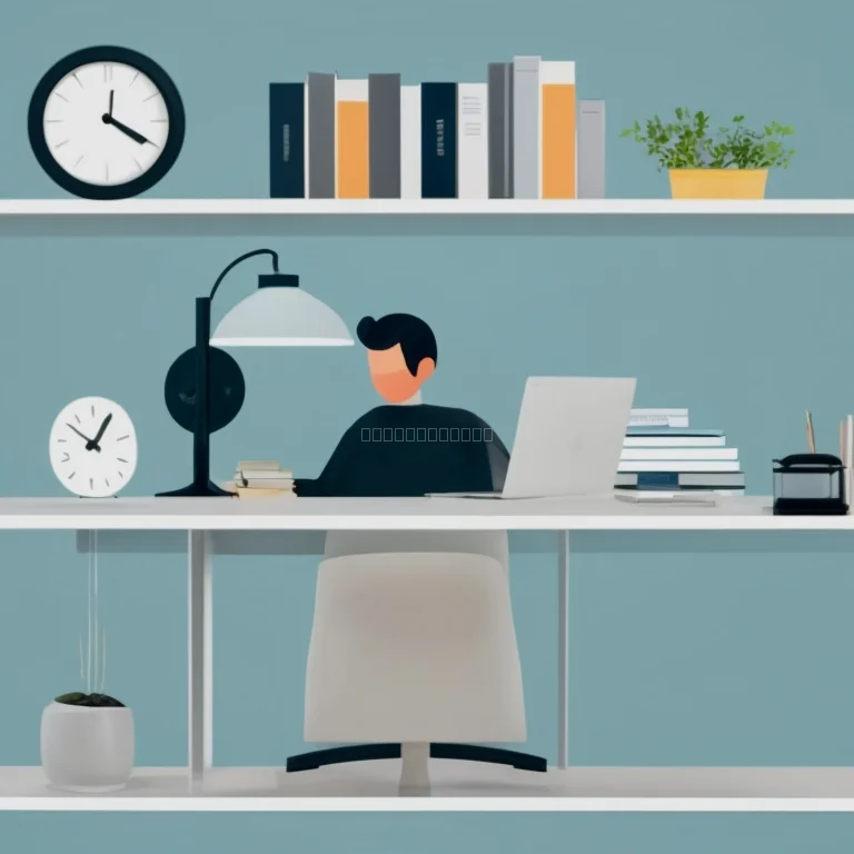 Organisierter Arbeitsplatz mit minimalen Ablenkungen